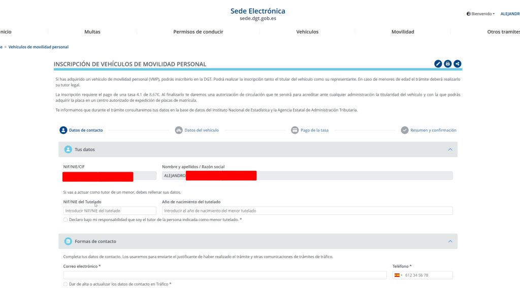sede electronica dgt
